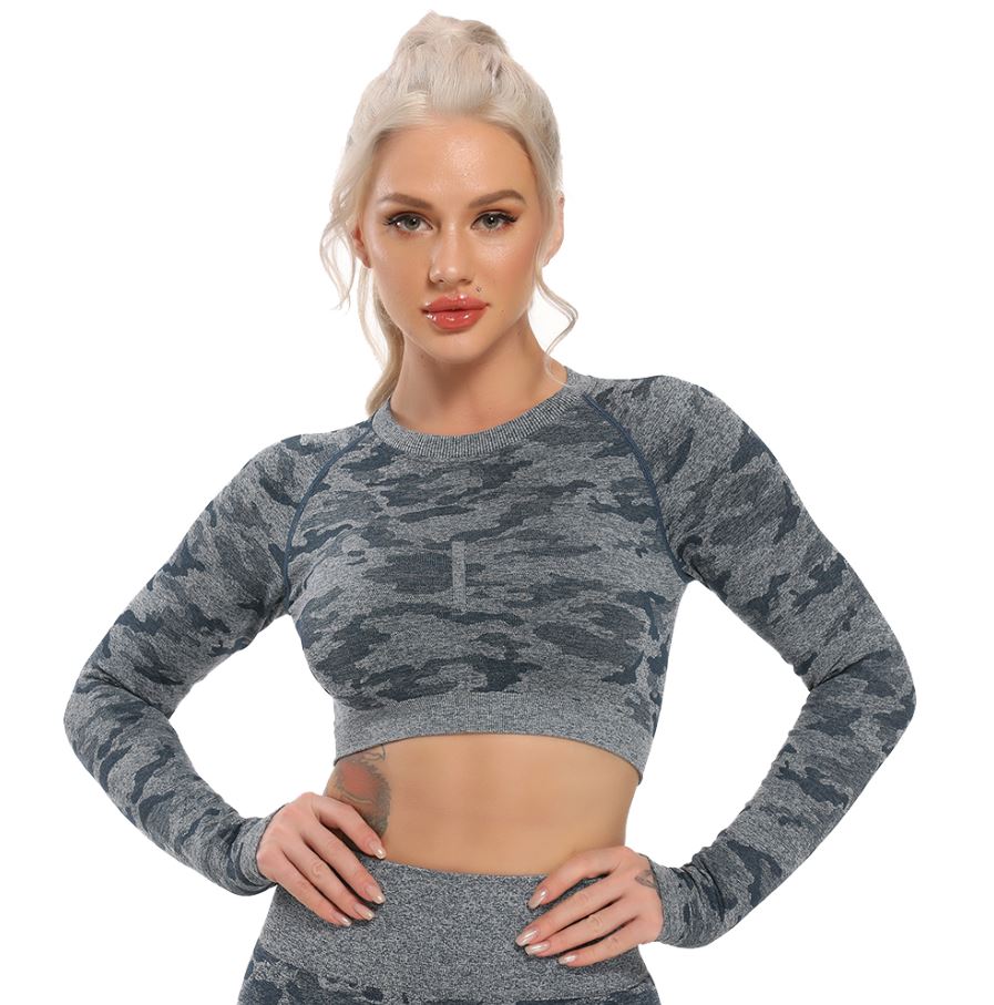Camo Couture Long Sleeve Top