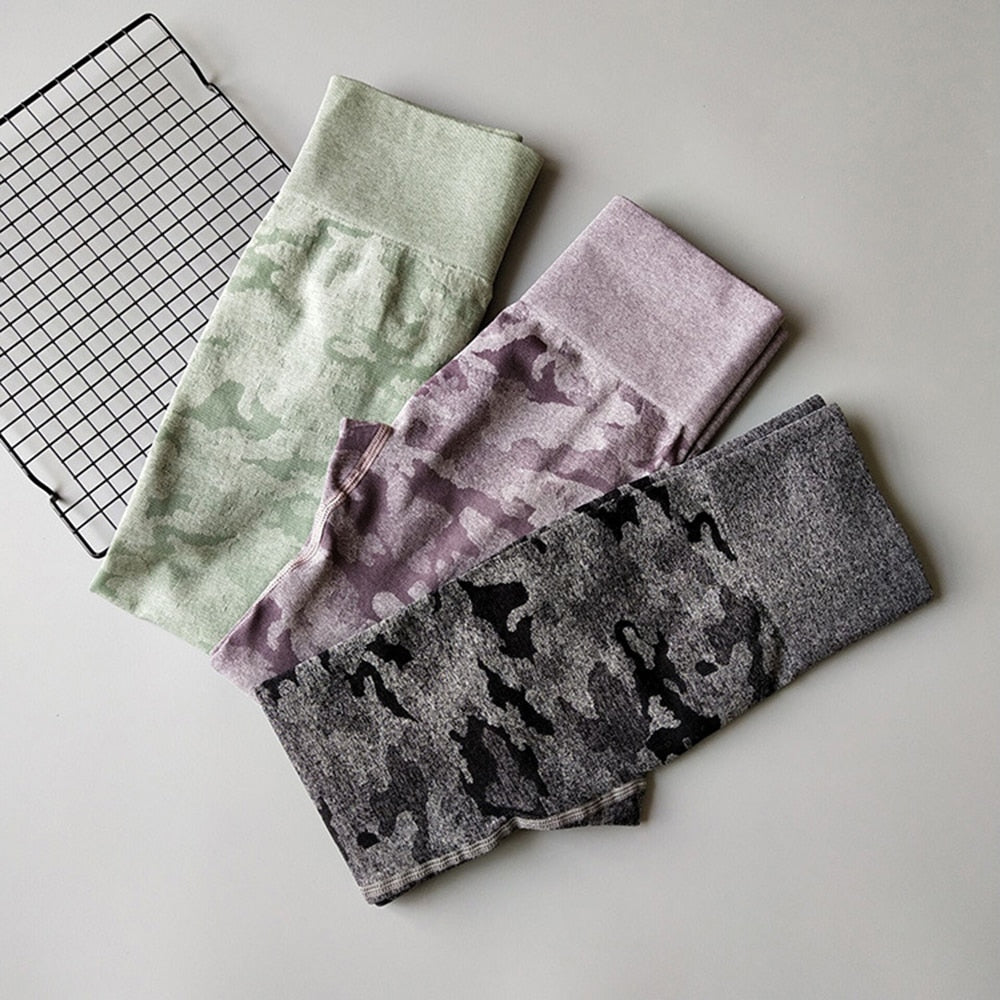 Sleek Camo Athletic Tights