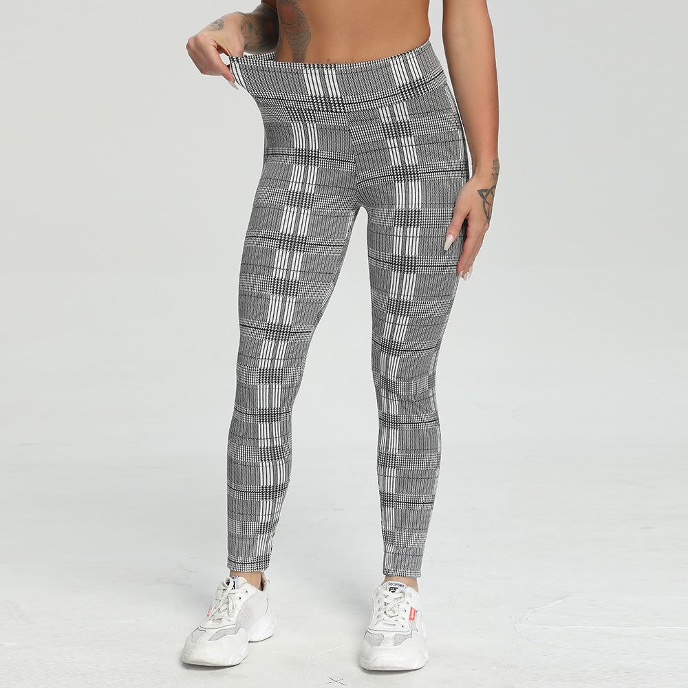 Pristine Plaid Athletic Tights