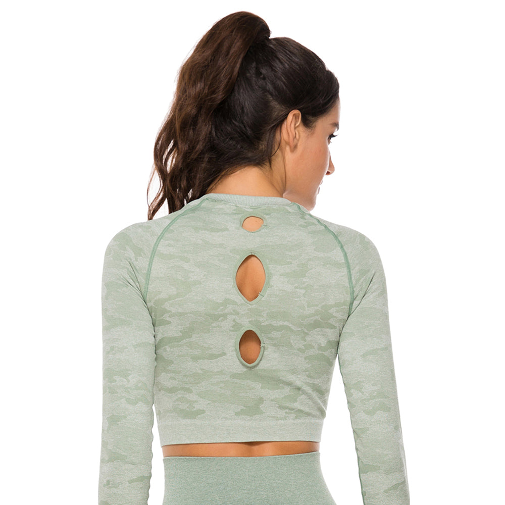 Camo Couture Long Sleeve Top