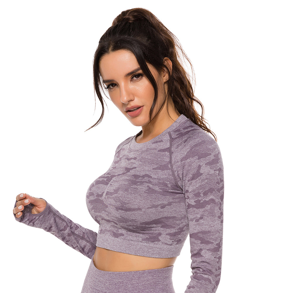 Camo Couture Long Sleeve Top