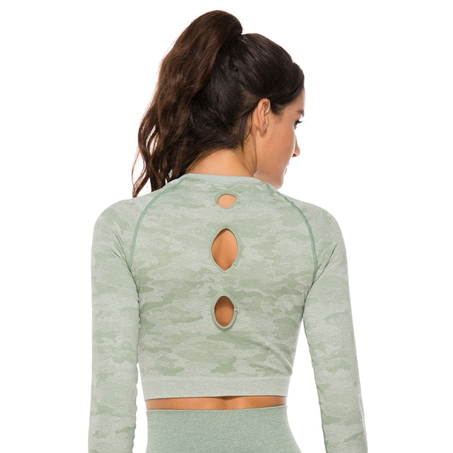 Camo Couture Long Sleeve Top