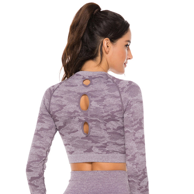 Camo Couture Long Sleeve Top