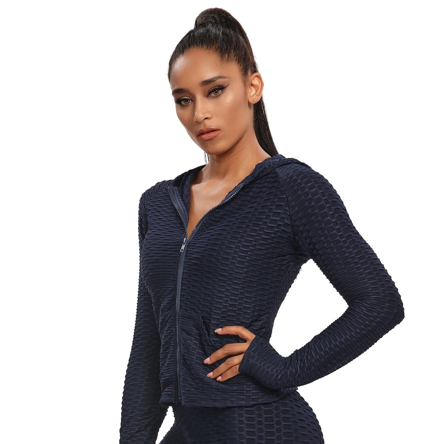 Effortlessly Elegant Zip-Up Hoodie