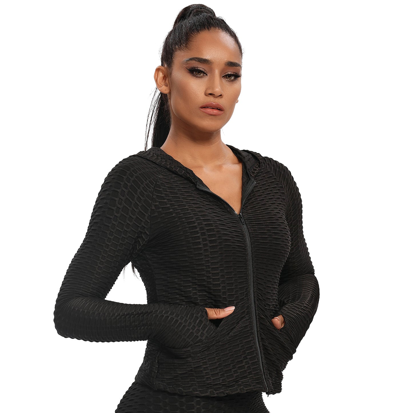 Effortlessly Elegant Zip-Up Hoodie