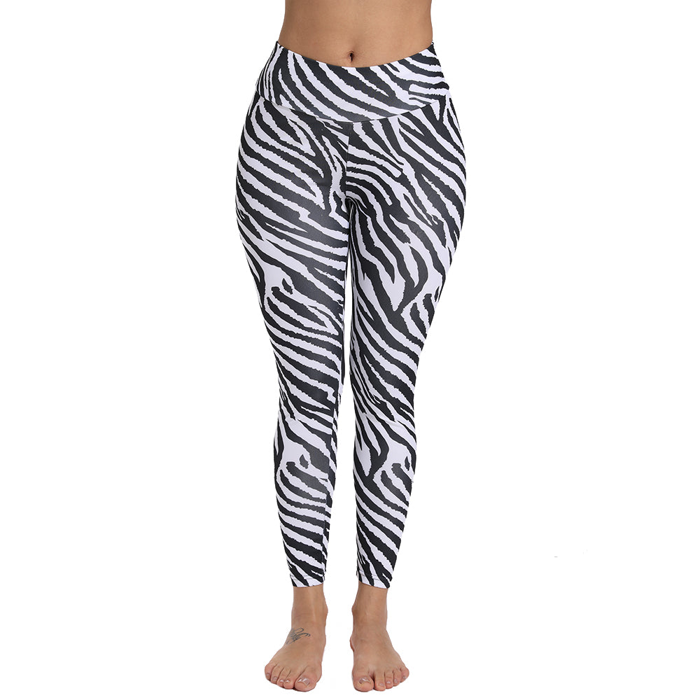 Icy Zebra Fitness Leggings