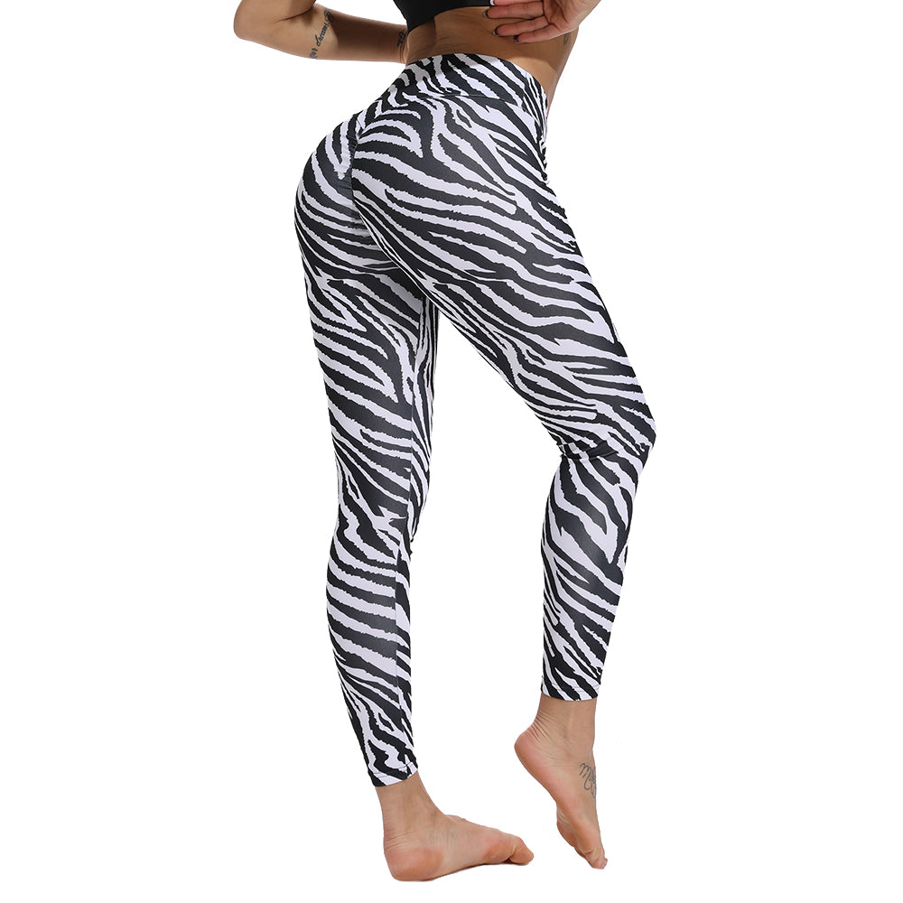 Icy Zebra Fitness Leggings