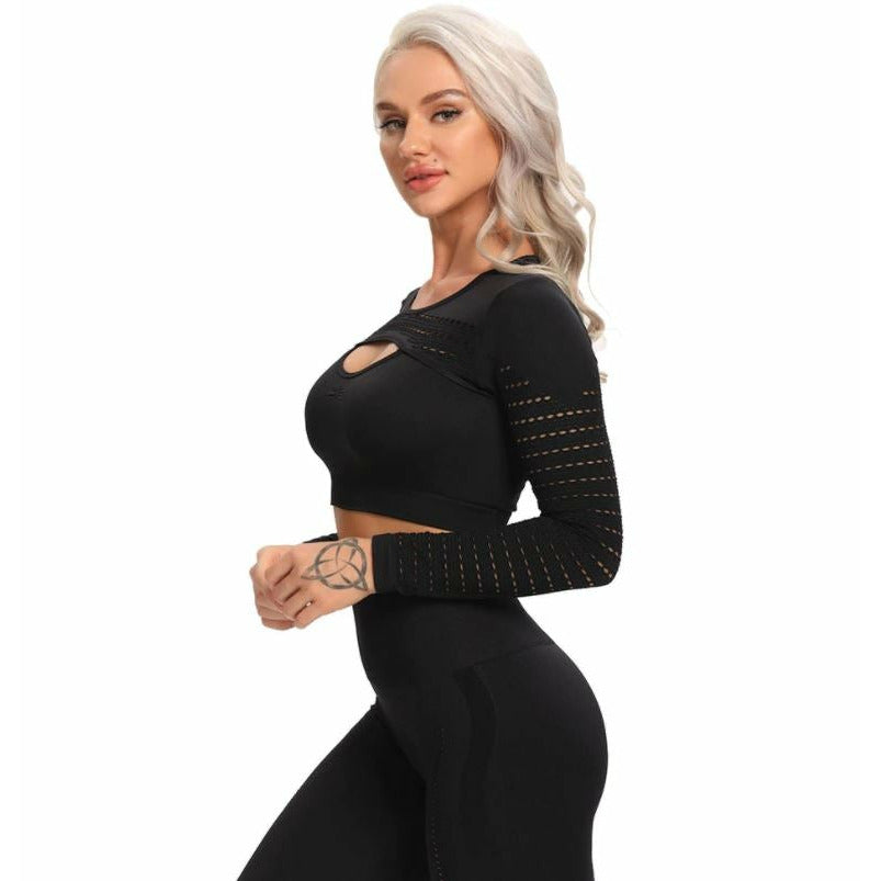 Black Angel Fitness Top - StepFoward ActiveWear