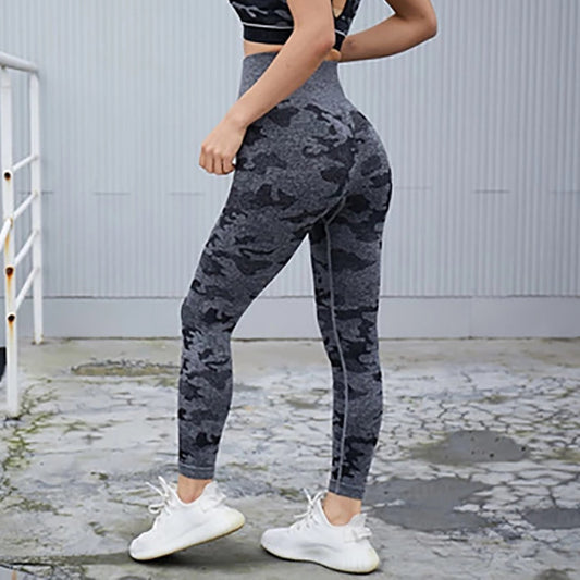 Sleek Camo Athletic Tights