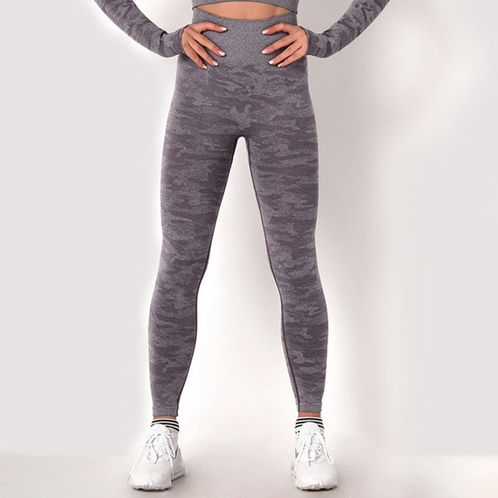 Sleek Camo Athletic Tights